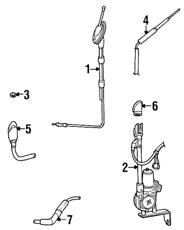 F2AZ18813A - Electrical: Antenna Assembly for Ford Image