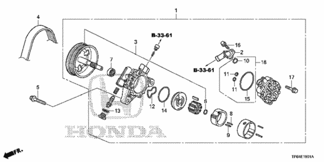P.S. Pump - Bracket (L4) for 2012 Honda Crosstour #0
