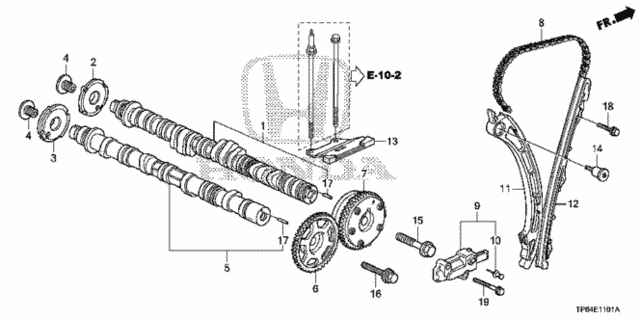 Camshaft - Timing Belt (L4) for 2012 Honda Crosstour #0