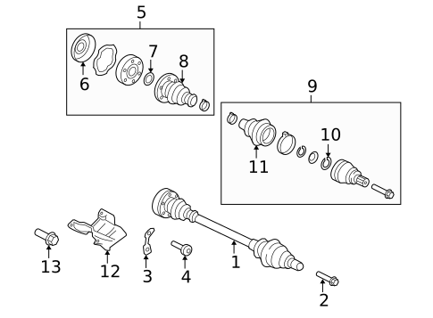 Drive Axles for 2008 Audi R8 #0