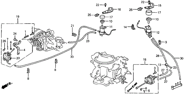 A/C Solenoid Valve (Sanden) for 1986 Honda Civic #0