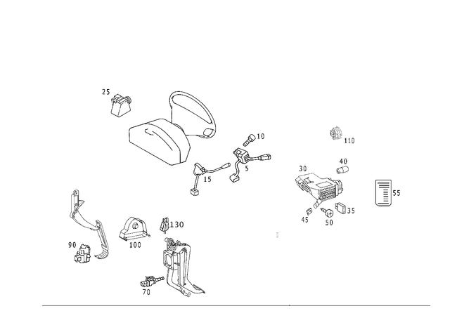2038213558 - Electrical Equipment and Instruments: Switch for Mercedes-Benz Image image