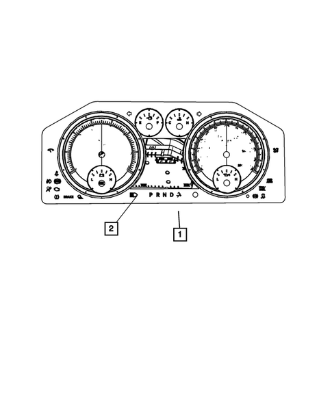 Instrument Panel Cluster for 2010 Dodge Ram 1500 #0