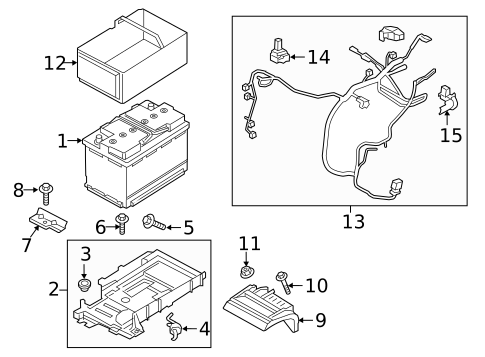 Battery & Related Components for 2020 Lincoln Continental #0