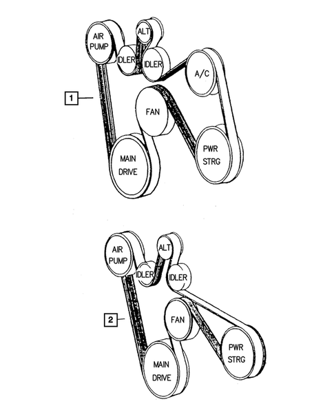 Drive Belts for 2001 Dodge Ram 2500 #3
