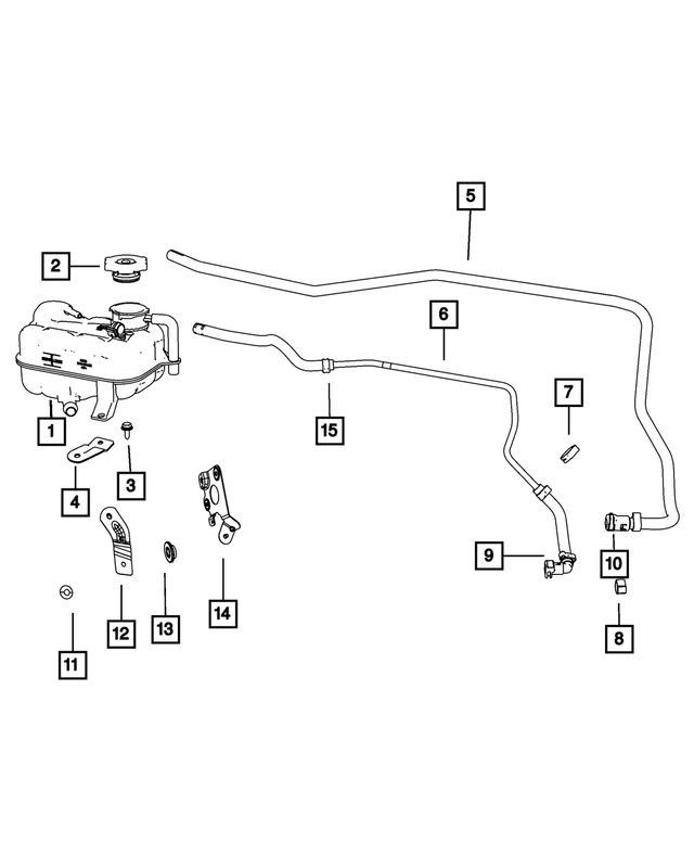 68084765AE - Cooling: Coolant Recovery Bottle for Mopar Image