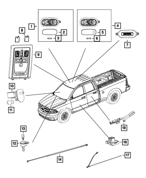 Lamps-Interior and Exterior for 2015 Ram 3500 #0