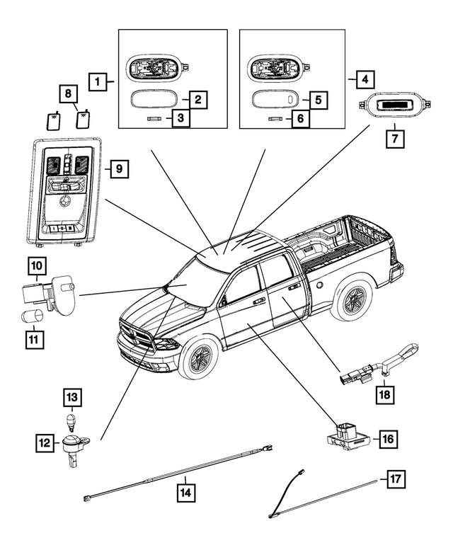 68102488AA - Electrical: Courtesy Lamp Lens for Mopar Image image