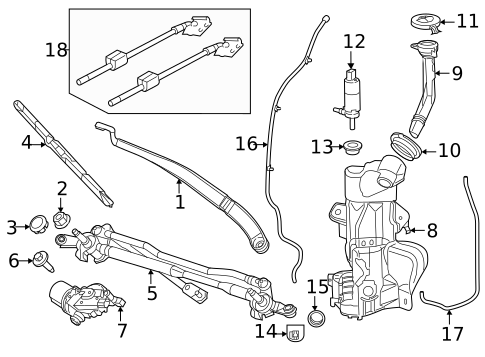 Wiper & Washer Components for 2022 Chrysler Pacifica #0