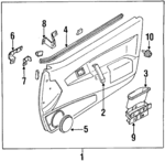 MB729561 - : Trim Panel Assembly for Mitsubishi: Eclipse Image