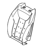 52106994381 - Body: Seat Back Pad for BMW Image