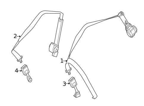 Seat Belt for 2014 Mercedes-Benz ML63 AMG #0