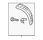 7407A209 - Body: Lower Molding for Mitsubishi Image
