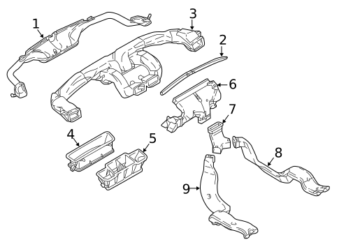 Ducts for 2025 Mitsubishi Eclipse Cross #0
