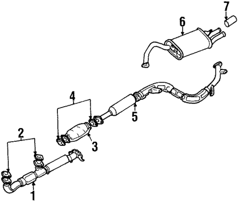 Exhaust Components for 1998 Chrysler Sebring #0