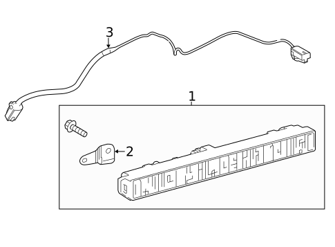 High Mounted Stop Lamp for 2018 Toyota Corolla #0