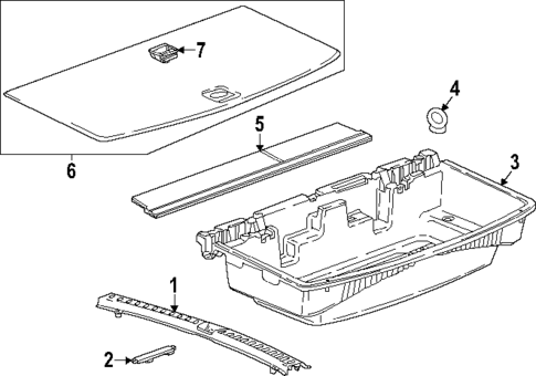 Interior Trim - Rear Body for 2024 GMC Acadia #0