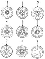 F6ZZ1007C - Suspension: Wheel, Alloy for Ford Image