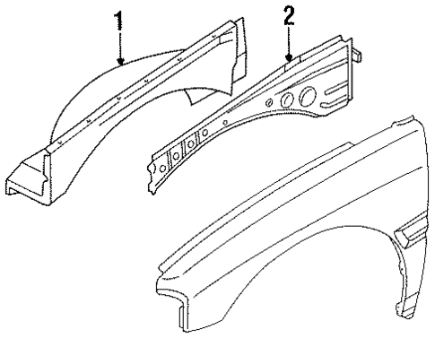 Structural Components & Rails for 1994 Isuzu Amigo #0