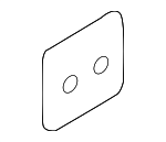 8T0803536 - Body: Windshield Pillar Mount Plate for Audi: A6, A6 Quattro, S6 Image