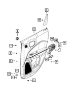 6513096AA - Interior Trim: Push Pin for Mopar Image
