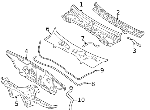 Cowl for 1998 Volvo V70 #0