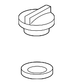 1218038010 - Engine: Filler Cap for Toyota: 4Runner, Avalon, Camry, Corolla, Corolla Cross, Crown, Crown Signia, Grand Highlander, Highlander, Land Cruiser, Prius, Prius Prime, RAV4, RAV4 Prime, Sienna, Tacoma, Venza Image