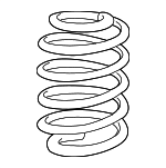 22133028 - Suspension: Spring for Chevrolet: Impala, Monte Carlo | Oldsmobile: Intrigue | Pontiac: Grand Prix Image