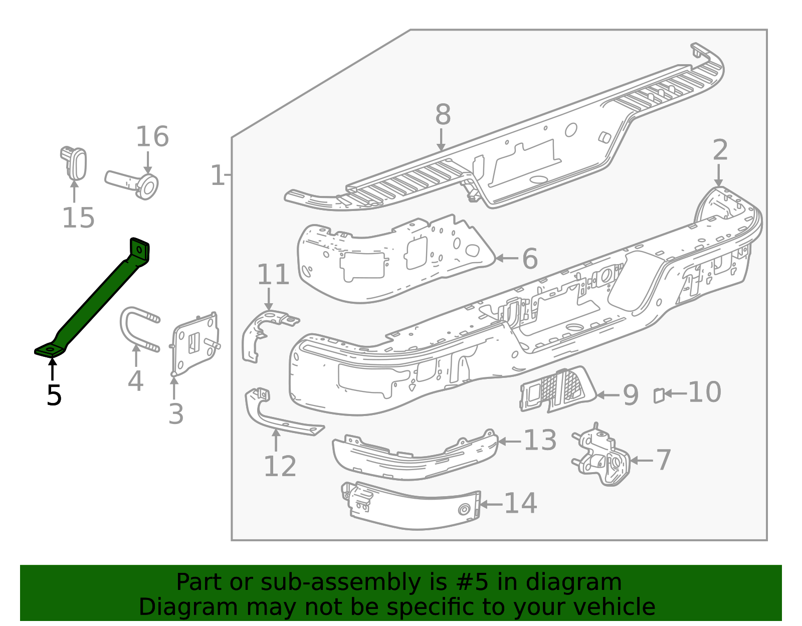 2023-2026 GM Bumper Brace 85542879 GM | GMPartsDirect.com