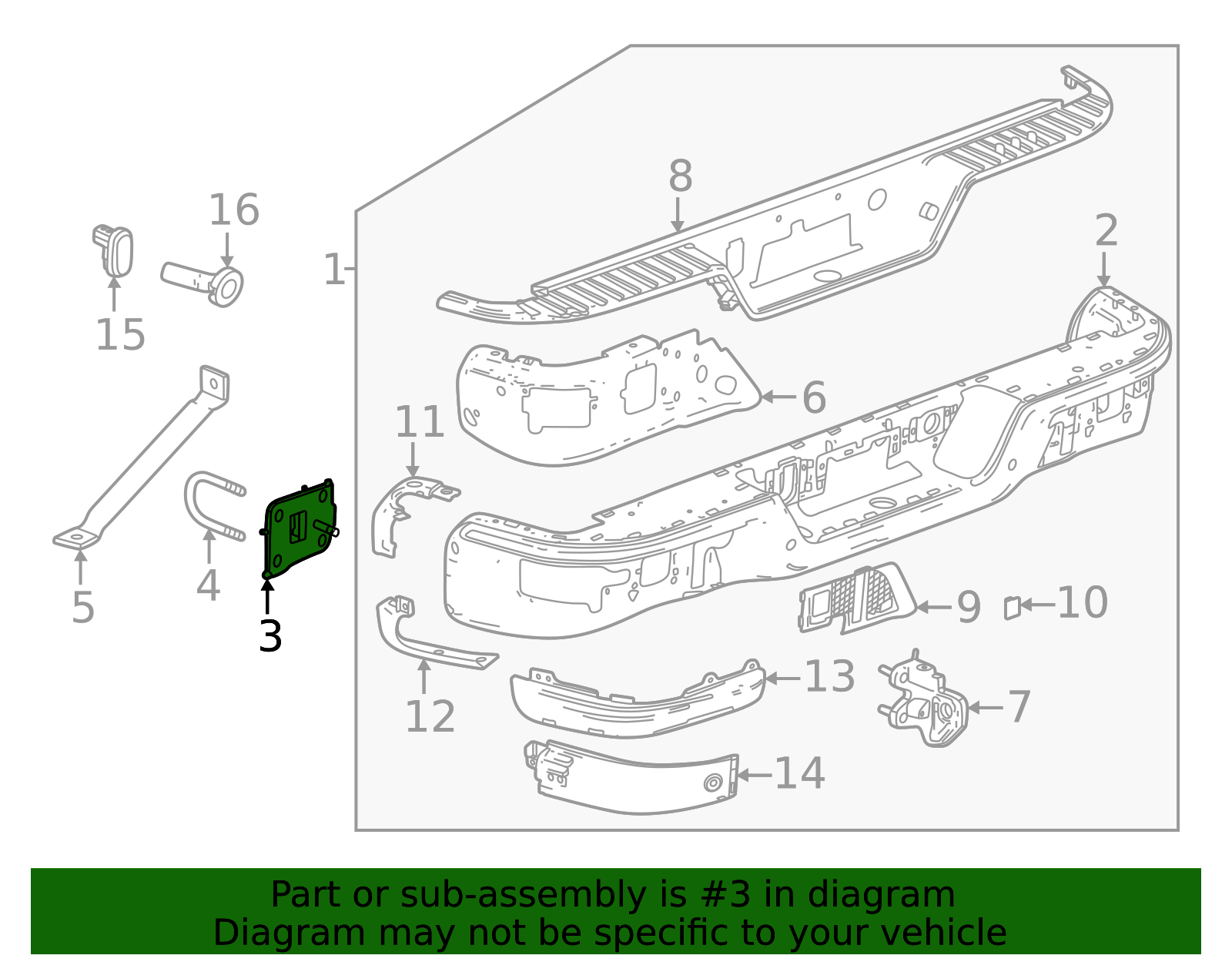2023-2026 GM Mount Plate 86527775 | TascaParts.com