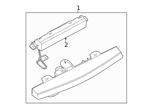 High Mounted Stop Lamp for 2016 Nissan Sentra #0