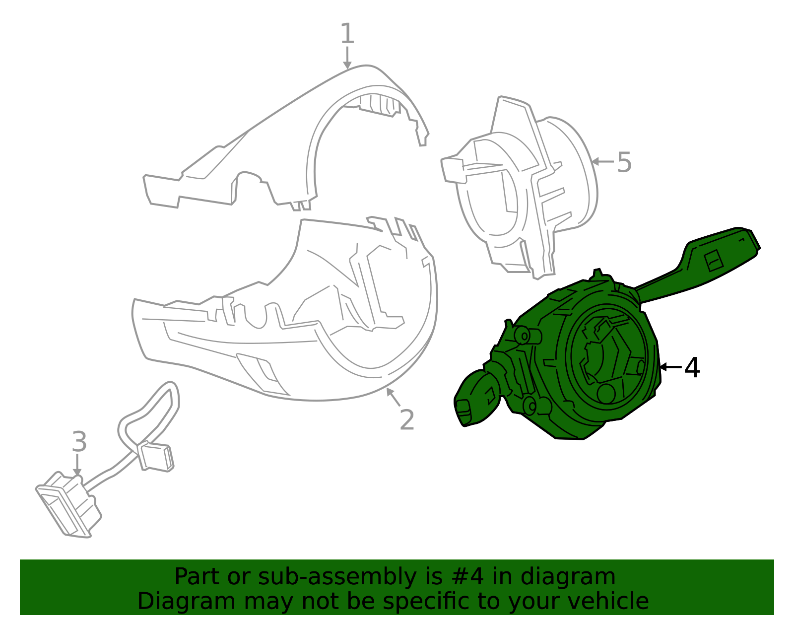 Genuine BMW 61-31-9-351-146 | Switch Unit Steering Column | FREE ...