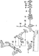 FOCZ3K186A - Suspension: Steering Knuckle for Ford: Escort | Mercury: Tracer Image