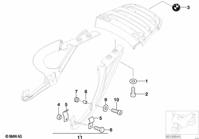 7119904202 - Frame and Mounting Parts: Washer - A6.4-ZNNIV si for BMW-Motorrad Image