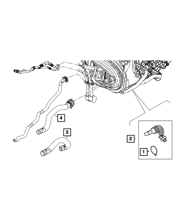 6106189AA - Air Conditioners and Heaters: Wiring Clip for Dodge: Hornet | Fiat: 500, 500L, 500X | Ram: ProMaster 1500, ProMaster 2500, ProMaster 3500, ProMaster City, ProMaster EV Image