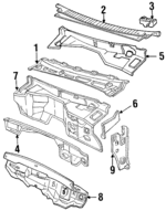 15675979 - Body: Dash Panel for Chevrolet: Blazer, C1500, C2500, C3500, K1500 Pickup, K2500 Pickup, K3500 Pickup, Suburban C1500, Suburban C2500, Suburban K1500, Suburban K2500, Tahoe | GMC: C1500 Pickup, C2500 Pickup, C3500 Pickup, K1500 Pickup, K2500 Pickup, K3500 Pickup, Suburban C1500, Suburban C2500, Suburban K1500, Suburban K2500, Yukon Image