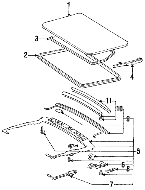 Sunroof for 1995 Mercedes-Benz S600 #2