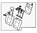 89400Q5091AXA - Body: Seat Back Assembly for Kia: Seltos Image