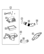 68094412AA - : Air Cleaner Duct Clamp for Fiat: 500L Image