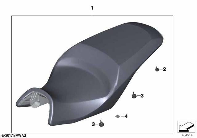 77348393817 - : Bench Seat for BMW-Motorrad Image