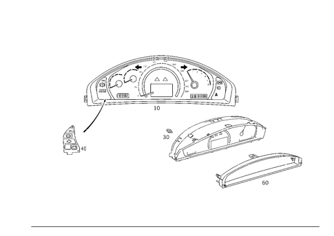 Instrument Cluster for 2005 Mercedes-Benz S55 AMG #1