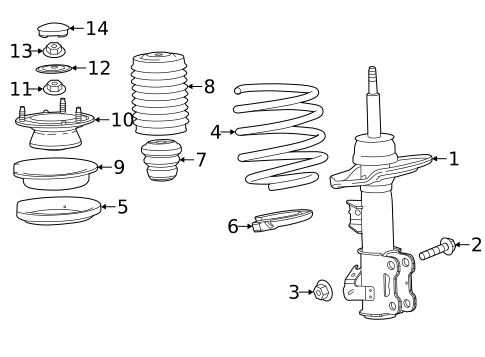 Shocks & Struts for 2015 Cadillac ATS #2