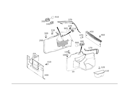 Luggage Compartment Covering for 2018 Mercedes-Benz S63 AMG #0