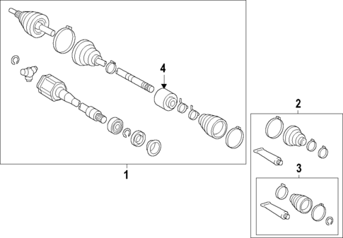 Axle Shafts & Joints for 2020 Lexus ES300h #0