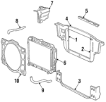 4266431 - Cooling System: Radiator for Chrysler: Fifth Avenue | Dodge: Diplomat Image