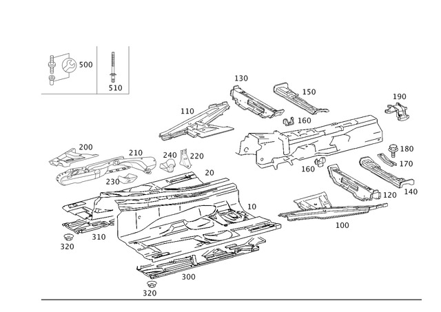 2036160347 - Substructure: Mount for Mercedes-Benz: 180C, C230, C240, C280, C32 AMG, C320, C350, C55 AMG Image image