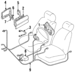 1244600398 - Electrical: Driver Air Bag for Mercedes-Benz Image
