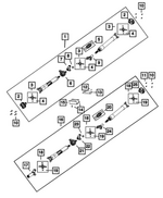 68649046AA - : Drive Shaft for Mopar Image
