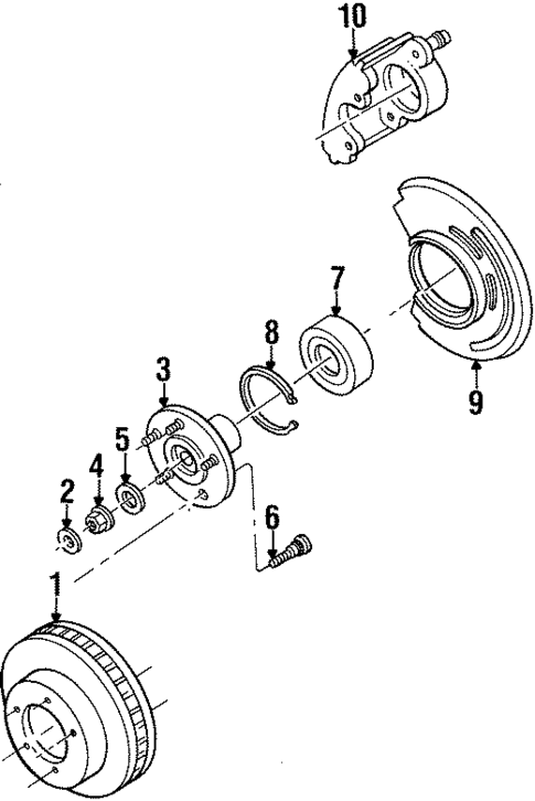 Front Brakes for 2000 Mercury Villager #0