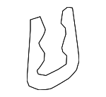 95510614300 - Cooling System: Temp Sensor Retainer Clip for Porsche Image